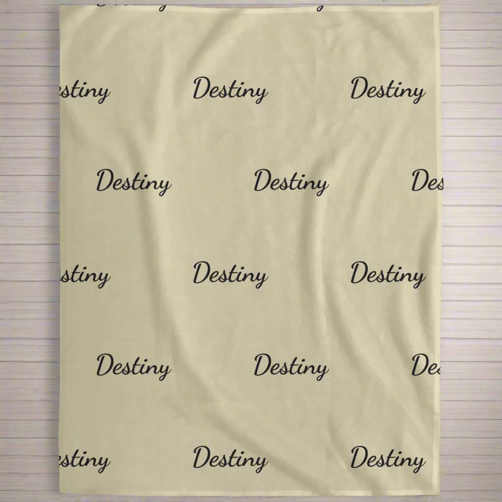 Personalized- Fleece Name Blanket (2nd option)