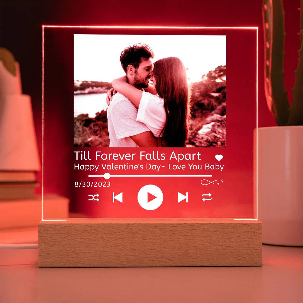 Personalized- Photo LED Light Acrylic Plaque