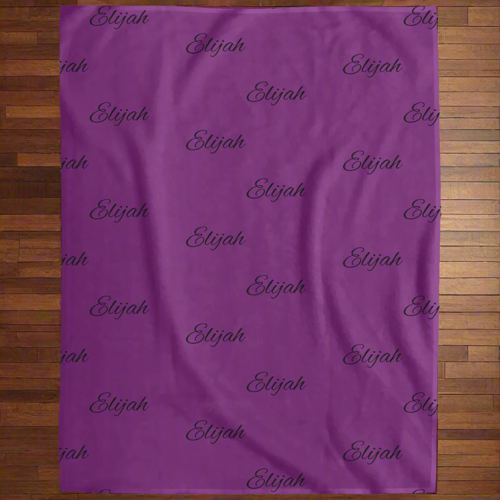 Personalized Name- Plush Fleece Blanket