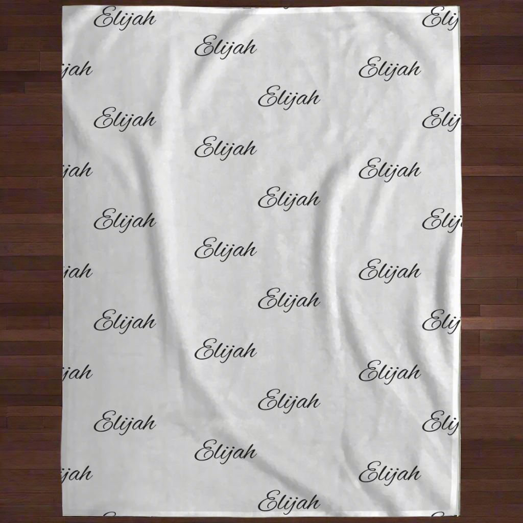 Personalized Name- Plush Fleece Blanket