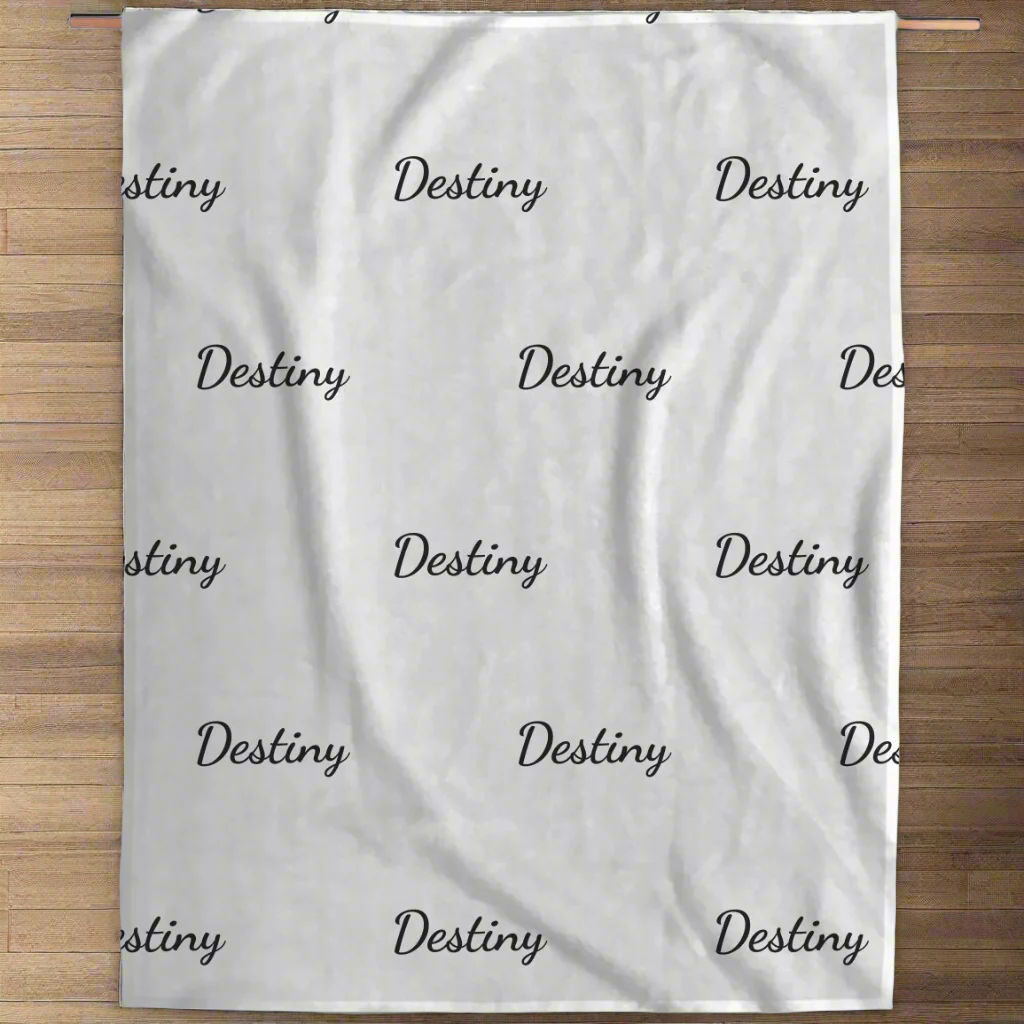 Personalized- Fleece Name Blanket (2nd option)