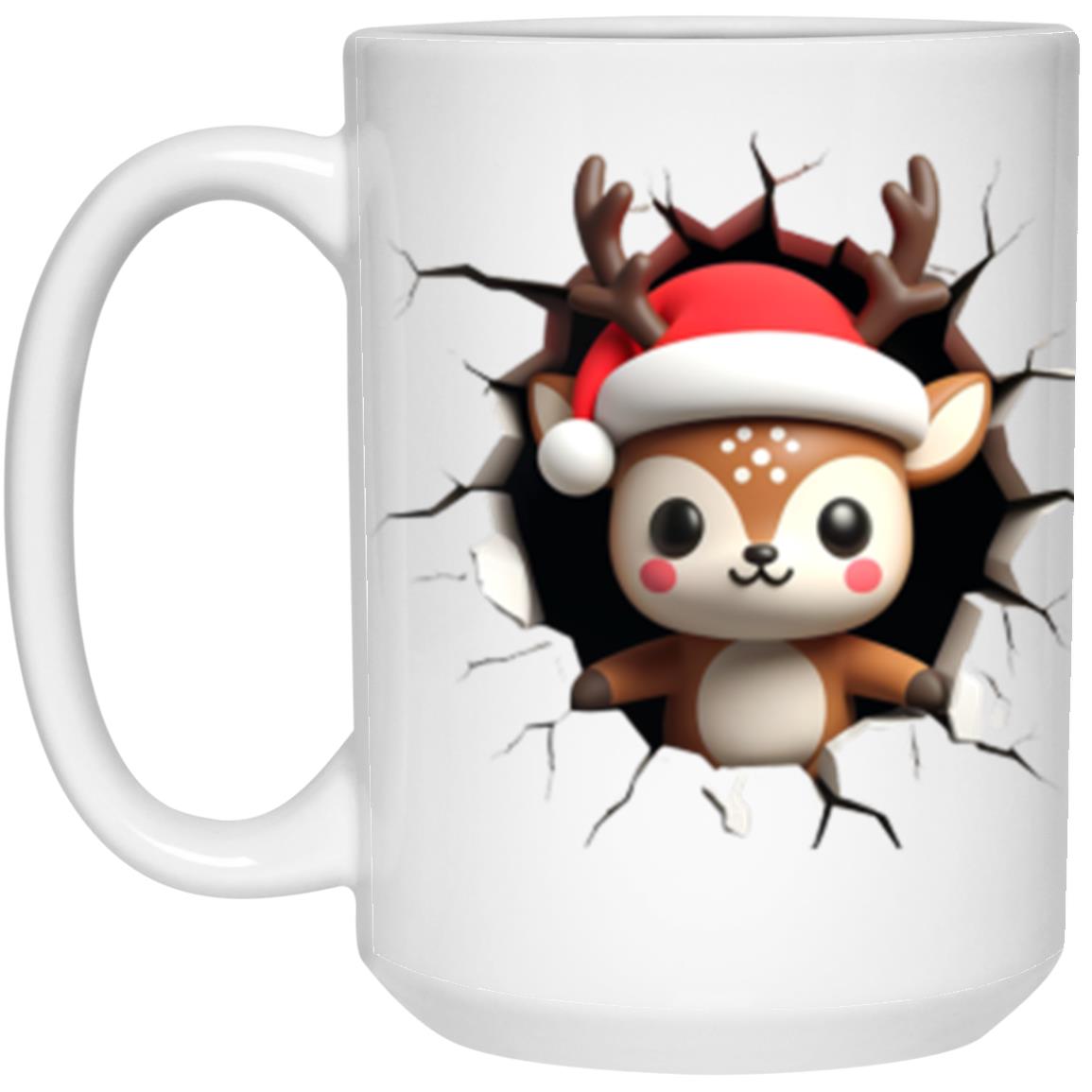 Reindeer Christmas Holiday Breaking Out Mug