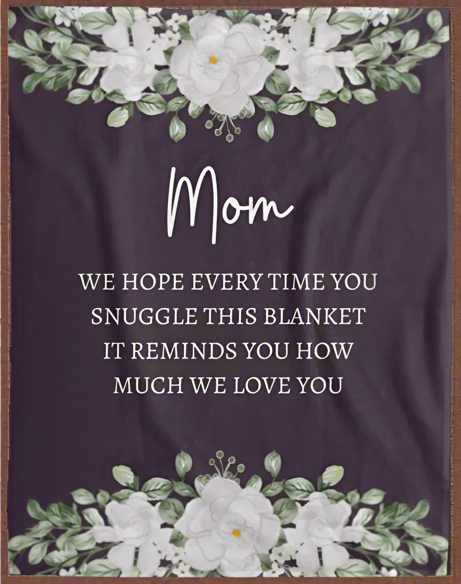 Mom's Favorite Flower Blanket (Fleece)