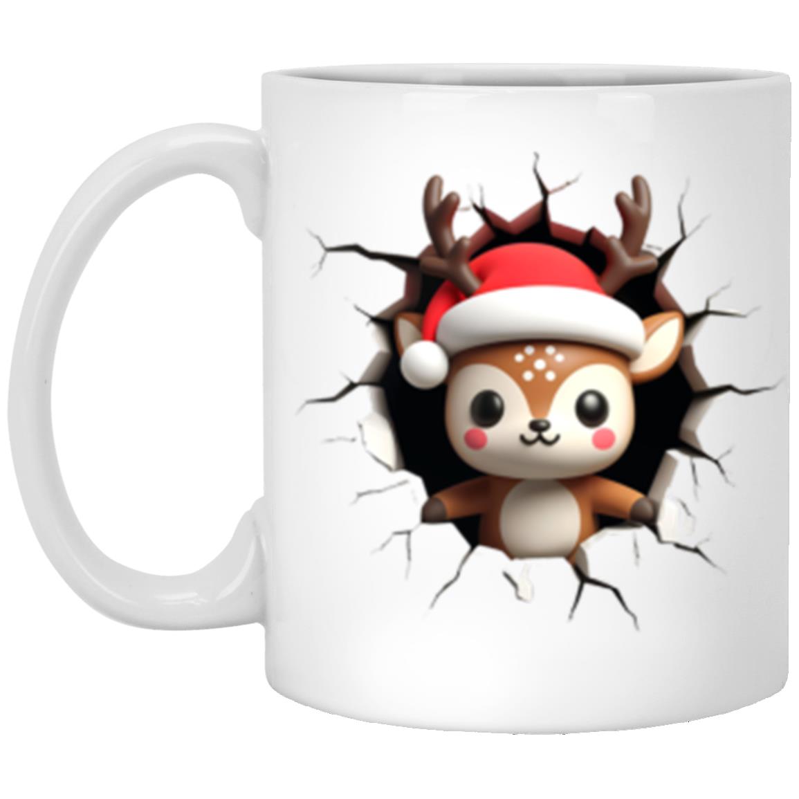 Reindeer Christmas Holiday Breaking Out Mug