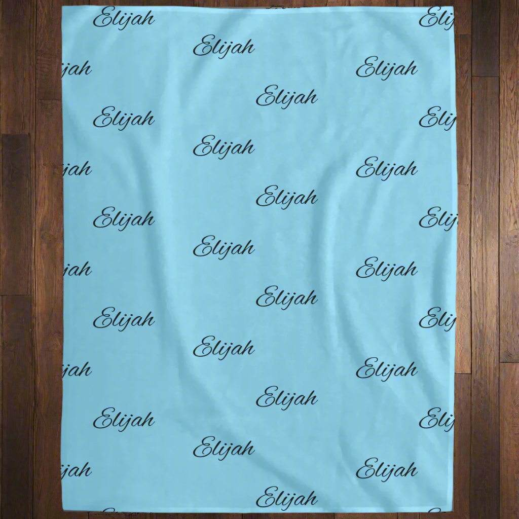 Personalized Name- Plush Fleece Blanket