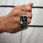 To My Grandson Love Grandpa Dog Tag