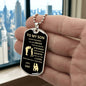 To My Son Love Dad Dog Tag Necklace