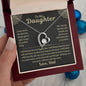 To My Daughter from Dad Forever Love Necklace