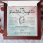 To My Beautiful Daughter Forever Love Necklace