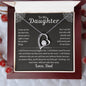 To My Daughter from Dad Forever Love Necklace