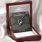 To My Daughter from Dad Forever Love Necklace