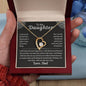To My Daughter from Dad Forever Love Necklace