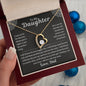 To My Daughter from Dad Forever Love Necklace