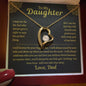 To My Daughter from Dad- Forever Love Necklace