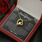 To My Daughter from Dad Forever Love Necklace