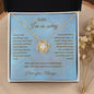 I'm Sorry Love Knot Necklace