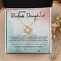 To My Badass Daughter Love Knot Necklace- sp