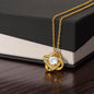 To My Badass Daughter Love Knot Necklace- sp