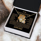 To My Daughter Lion Love Knot Necklace