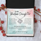 To My Badass Daughter Love Knot Necklace
