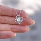 To My Badass Daughter Love Knot Necklace- sp