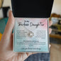 To My Badass Daughter Love Knot Necklace