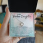 To My Badass Daughter Love Knot Necklace- sp