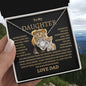 To My Daughter Lion Love Knot Necklace