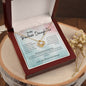 To My Badass Daughter Love Knot Necklace