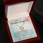 To My Badass Daughter Love Knot Necklace- sp