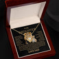 To My Daughter Lion Love Knot Necklace