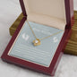 Amazing New Mama Love Knot Necklace- White Font