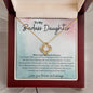 To My Badass Daughter Love Knot Necklace- sp