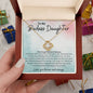 To My Badass Daughter Love Knot Necklace- sp