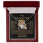 To My Daughter Lion Love Knot Necklace