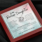 To My Badass Daughter Love Knot Necklace