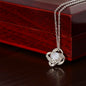 To My Badass Daughter Love Knot Necklace- sp