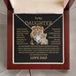 To My Daughter Lion Love Knot Necklace