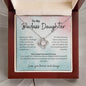 To My Badass Daughter Love Knot Necklace