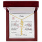Personalized- Sister Birth Flower Name Necklace