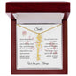Personalized- Sister Birth Flower Name Necklace