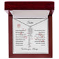 Personalized- Sister Birth Flower Name Necklace