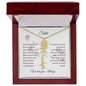 Personalized- Sister Birth Flower Name Necklace