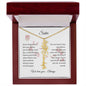 Personalized- Sister Birth Flower Name Necklace