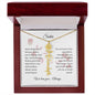 Personalized- Sister Birth Flower Name Necklace