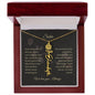 Personalized- Sister Birth Flower Name Necklace