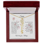 Personalized- Sister Birth Flower Name Necklace