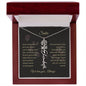 Personalized- Sister Birth Flower Name Necklace