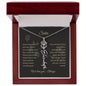 Personalized- Sister Birth Flower Name Necklace
