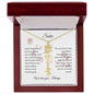 Personalized- Sister Birth Flower Name Necklace